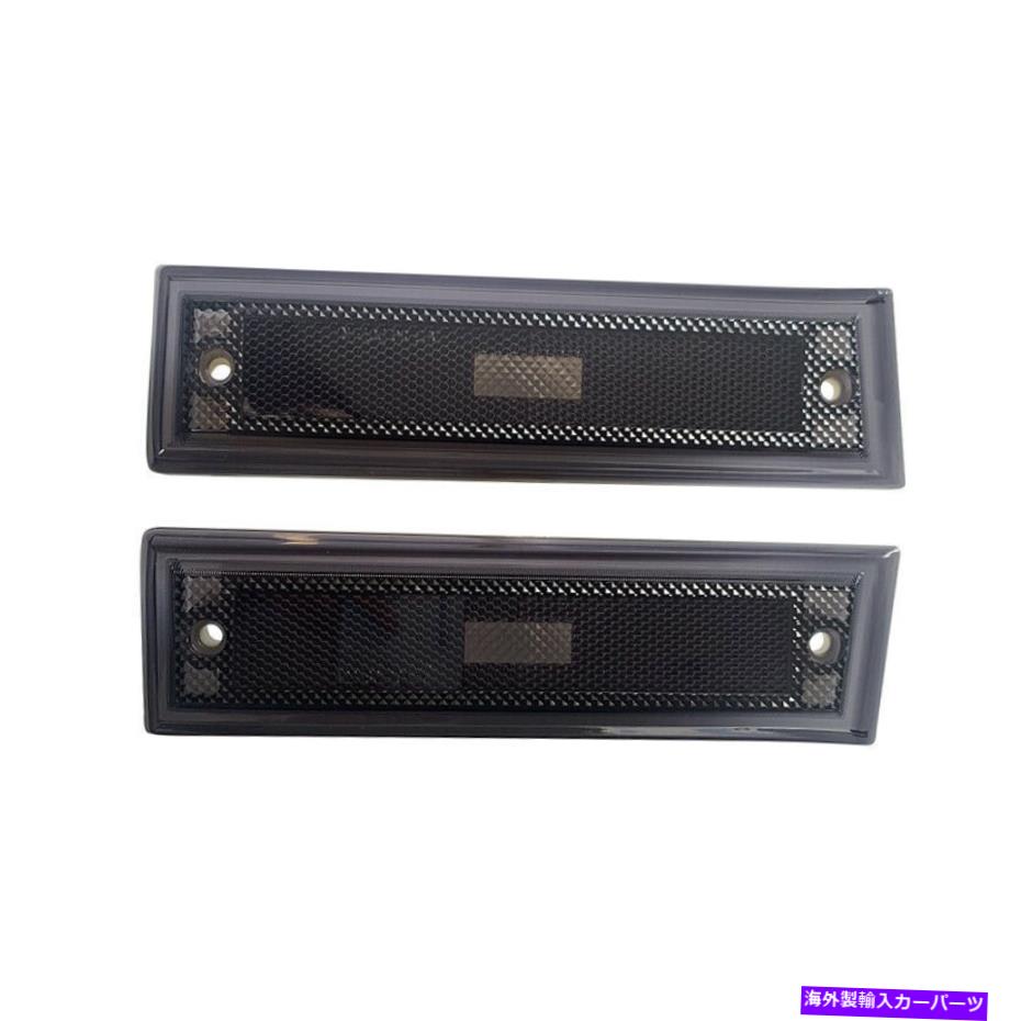 サイドマーカー 81-91シボレーC10 C20 C30 GMC C1500 C2500の2PCSマーカーライト煙煙 2Pcs Marker Light Lamp Smoke For 81-91 Chevrolet C10 C20 C30 GMC C1500 C2500【並行輸入品】
