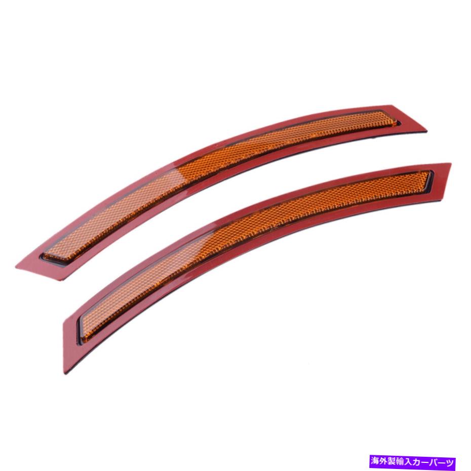 サイドマーカー 2PCアンバーレンズフロントバンパーサイドマーカーリフレクターBMW X5 F15 F85 2014-17 2Pc Amber Lens Front Bumper Side Marker Reflector Fit For BMW X5 F15 F85 2014-17【並行輸入品】