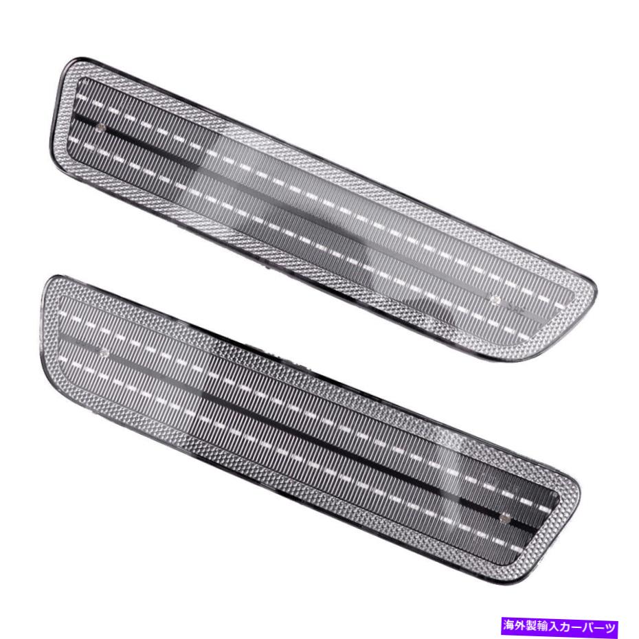サイドマーカー フォードマスタングクリアレンズLEDに合うテールリアライトランプサイドフェンダーマーカー Tail Rear Light Lamp Side Fender Marker Fit for Ford Mustang Clear Lens LED【並行輸入品】