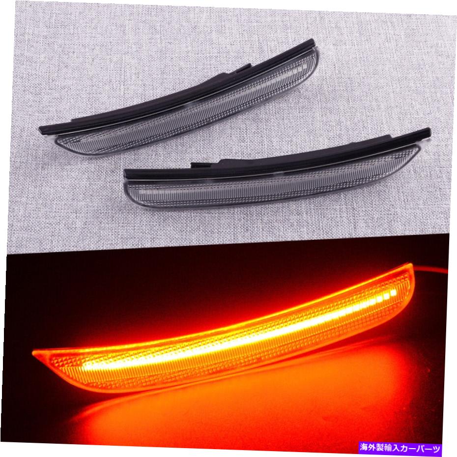 サイドマーカー リアレッドLEDサイドマーカーライトクライスラー300 2015-2021 NEWにフィットするクリアレンズ Rear Red LED Side Marker Lights Clear Lens Fit for Chrysler 300 2015-2021 new【並行輸入品】