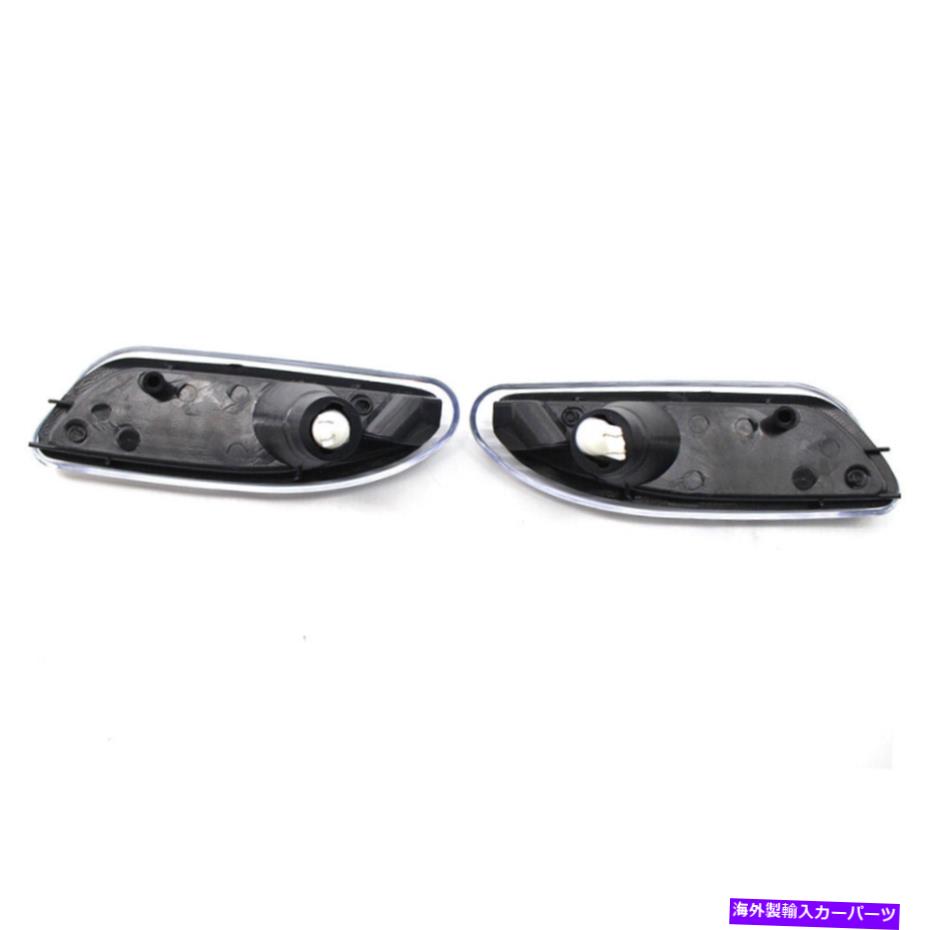 サイドマーカー フロントLEDライトバーバンパーサイドマーカーレンクリアフィットメルセデスW203 Cクラス01-07 Front LED Light Bar Bumper Side Marker Len Clear Fit Mercedes W203 C Class 01-07【並行輸入品】