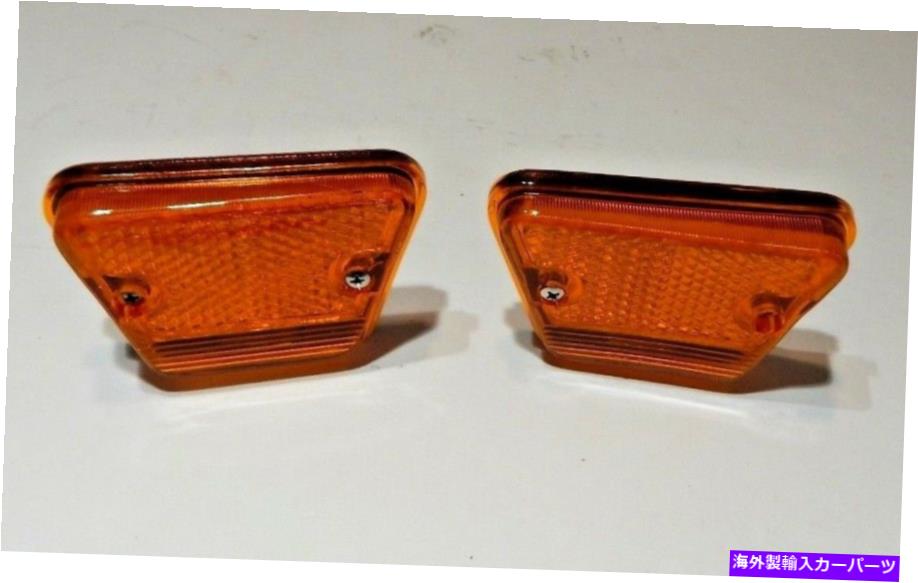 サイドマーカー Triumph TR6 1969-76の新しいフロントサイドマーカーライトアセンブリ New Front Side Marker Light Assemblies for Triumph TR6 1969-76 Both Sides【並行輸入品】