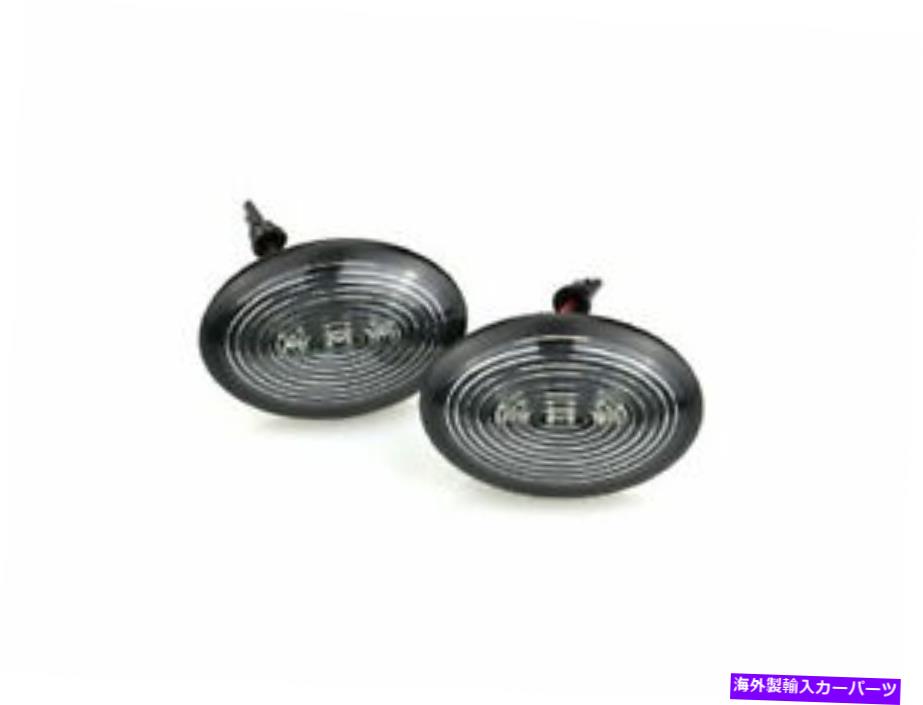 サイドマーカー ミニR58 2010-2015クーペ2Dサイドマーカーライトブラック MINI R58 2010-2015 Coupe 2D Side Marker Light Black for MINI【並行輸入品】