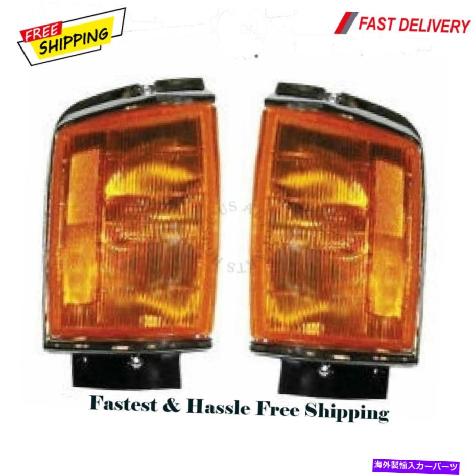 サイドマーカー 新しいサイドマーカーターンシグナルコーナーパーキングライトトヨタピックアップ用クロムペア NEW Side Marker Turn Signal Corner Parking Lights Chrome Pair For Toyota Pickup【並行輸入品】