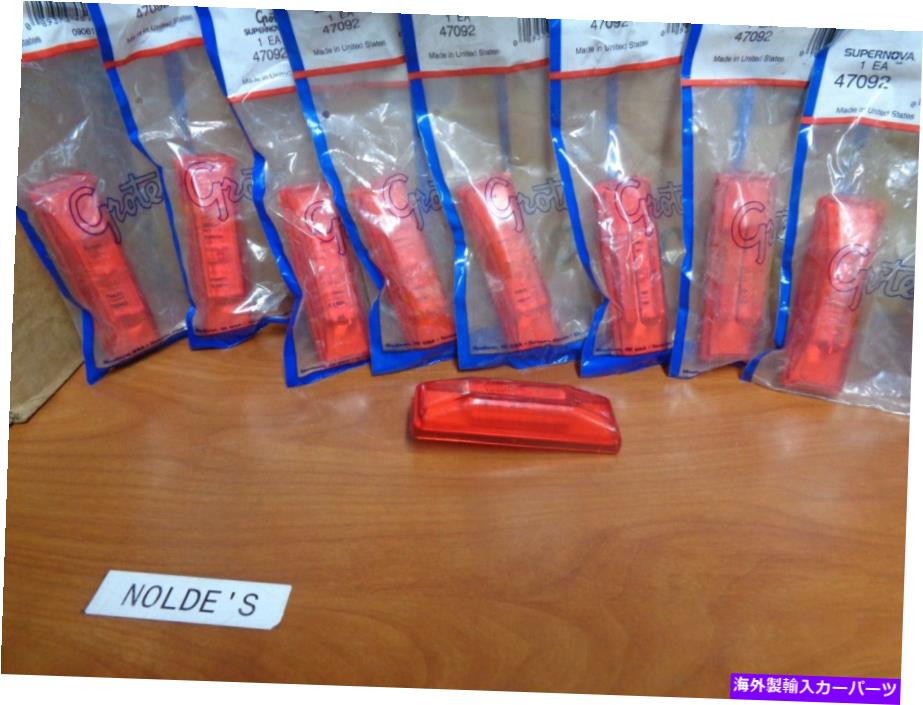サイドマーカー グロート47092 LEDクリアランスマーカーライトレッドロット9 SK5834 DS386 B2 Grote 47092 LED Clearance Marker Light Red lot of 9 SK5834 DS386 B2【並行輸入品】