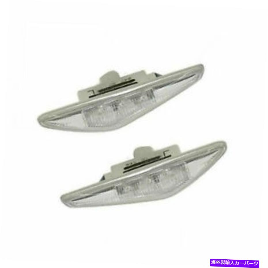 サイドマーカー 本物のOEMセットBMW E46 325CI 330CIの2つの前面左側と右側マーカーライト Genuine OEM Set 2 Front Left & Right Side Marker Lights For BMW E46 325Ci 330Ci【並行輸入品】
