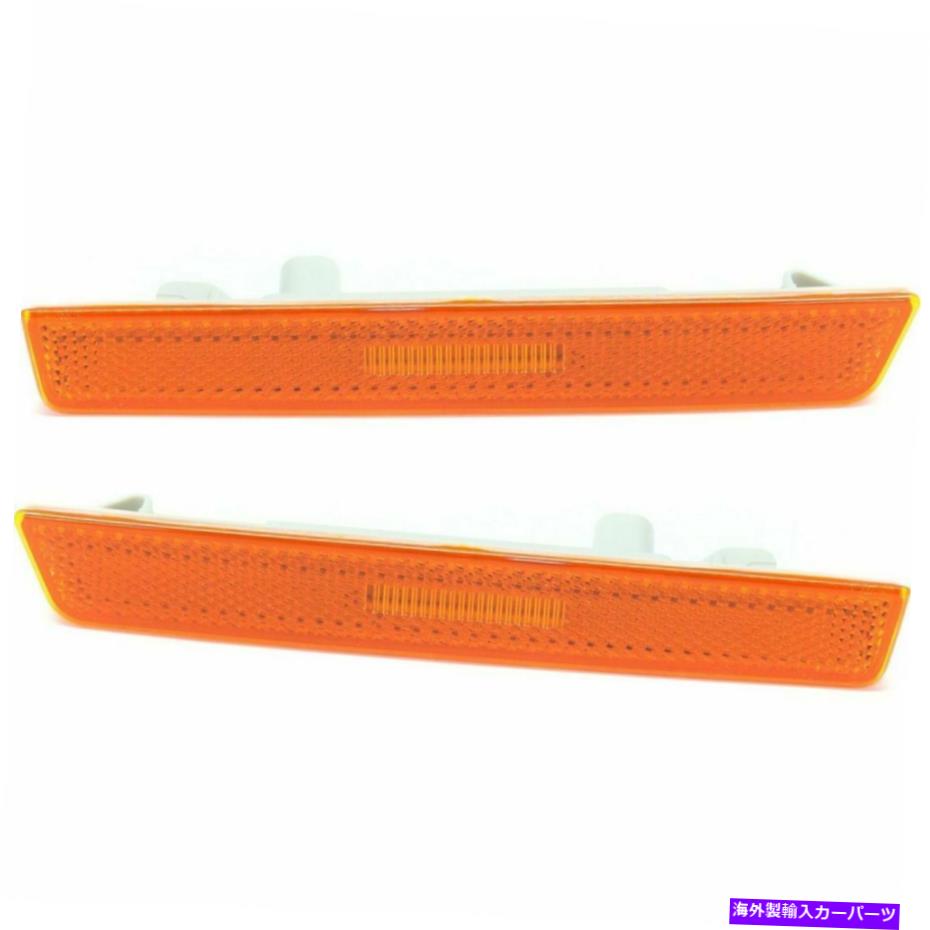 サイドマーカー 2015-2017のサイドマーカーセットダッジチャレンジャーフロントアンバーと電球2pc Side Marker Set For 2015-2017 Dodge Challenger Front Amber With Bulb 2Pc【並行輸入品】