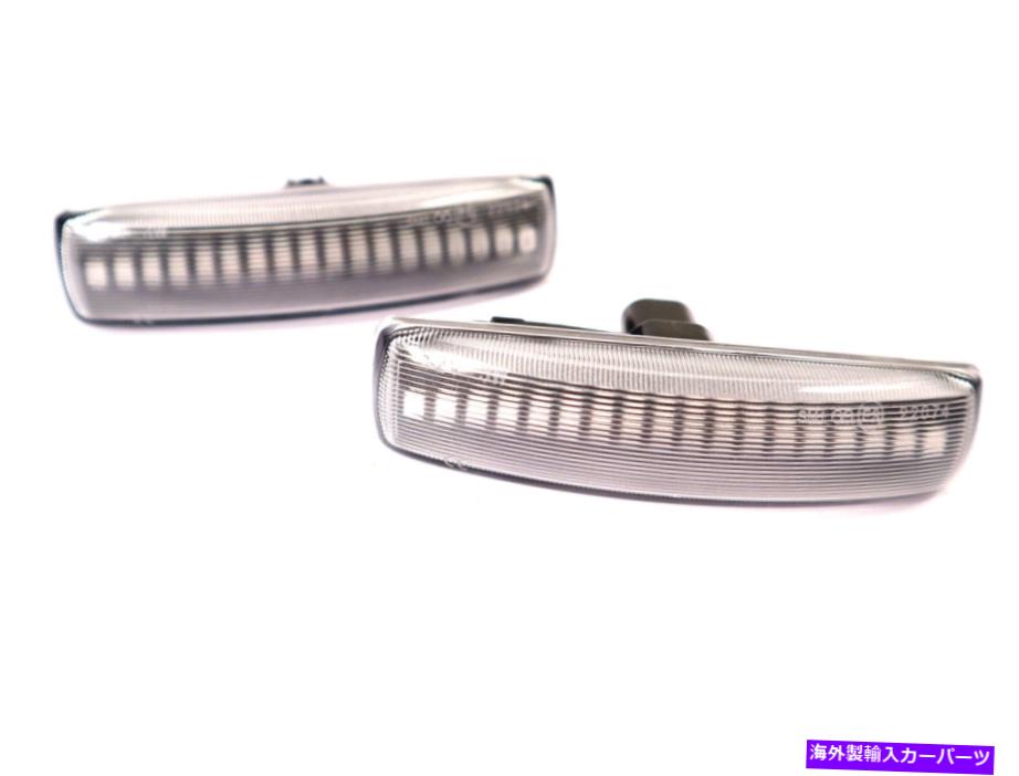 サイドマーカー ランドローバーLR3用のクリアLEDレンズダイナミックサイドマーカー/リピーターXGB000073 Clear LED Lens Dynamic Side Markers/Repeater XGB000073 for Land Rover LR3【並行輸入品】