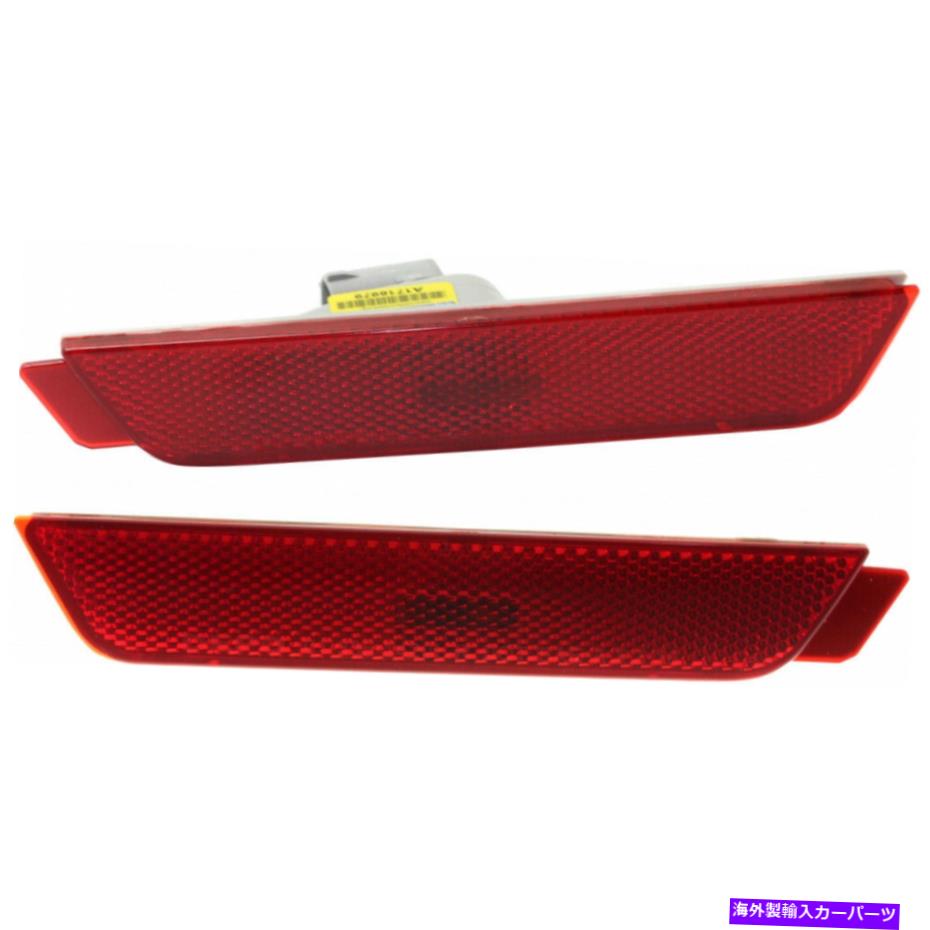 サイドマーカー シボレーカマロサイドマーカーライト2010-2015 LH＆RHペアリアCAPA GM2860112 For Chevy Camaro Side Marker Light 2010-2015 LH & RH Pair Rear CAPA GM2860112【並行輸入品】