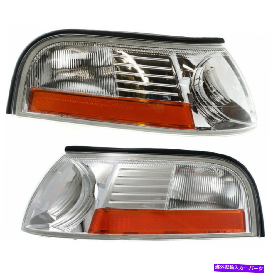 サイドマーカー マーキュリーグランドマーキスコーナリング/サイドマーカーライト2003 2004 2005ペアクローム For Mercury Grand Marquis Cornering/Side Marker Light 2003 2004 2005 Pair Chrome【並行輸入品】