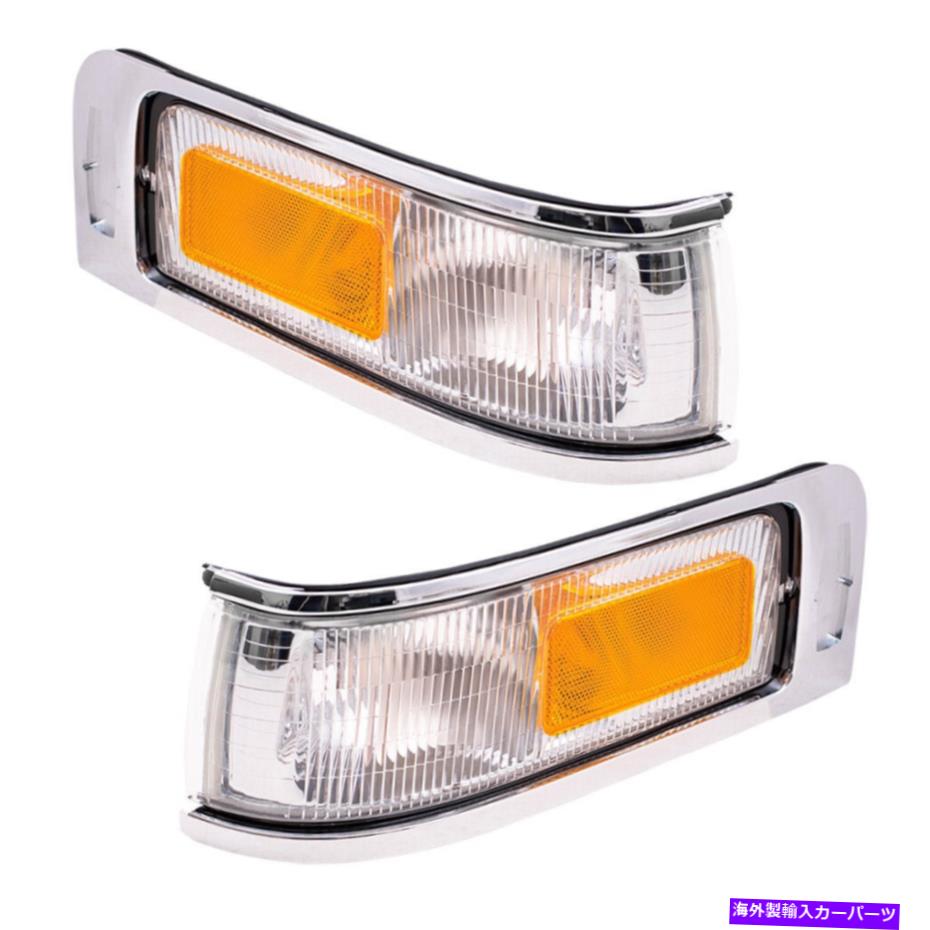 サイドマーカー ペアセット信号サイドマーカーコーナーライト1995-1997リンカーンタウンカーのランプ Pair Set Signal Side Marker Corner Lights Lamps for 1995-1997 Lincoln Town Car【並行輸入品】