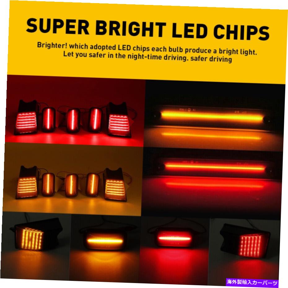サイドマーカー2003年から2009年の14PCSハマーH2LEDルーフキャブサイドマーカーランプスモークランニングライト14pcsFor2003-2009HummerH2LEDRoofCabSideMarkerLampSmokedRunningLight