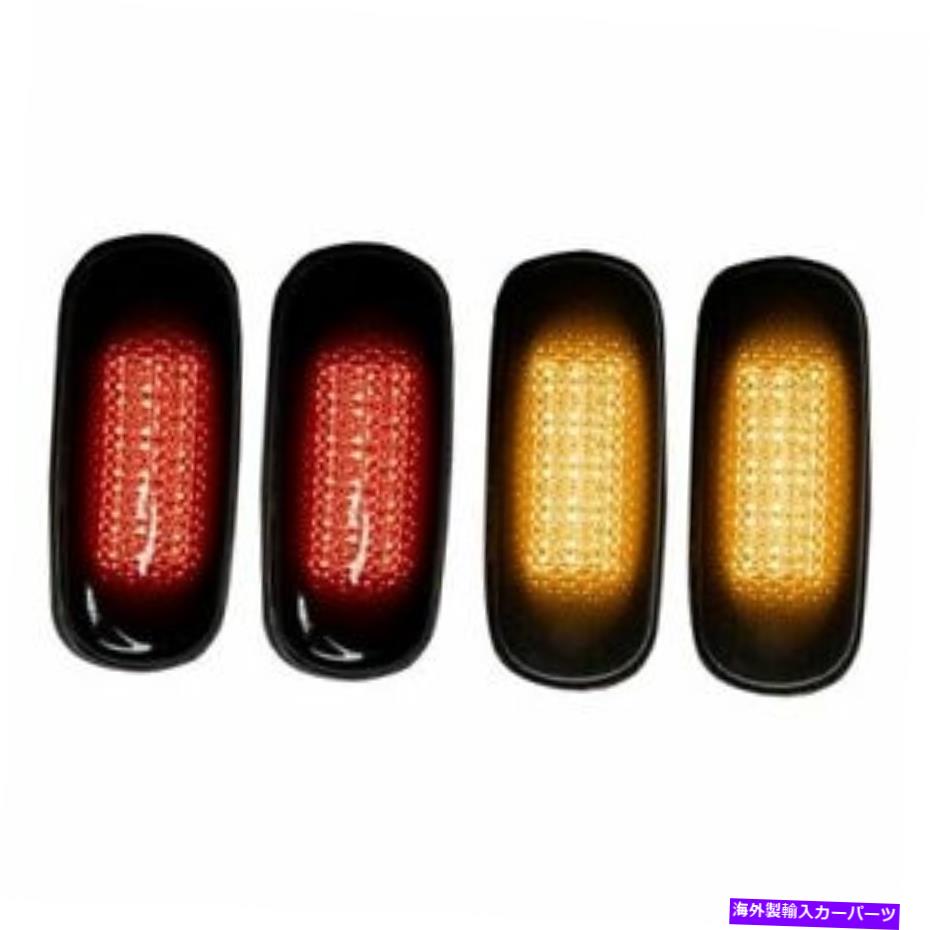 サイドマーカー Recon 264131BK LED 02-09 Dodge RAM用のリアフェンダーサイドマーカーライトキット Recon 264131BK LED Rear Fender Side Marker Light Kit for 02-09 Dodge Ram Dually【並行輸入品】