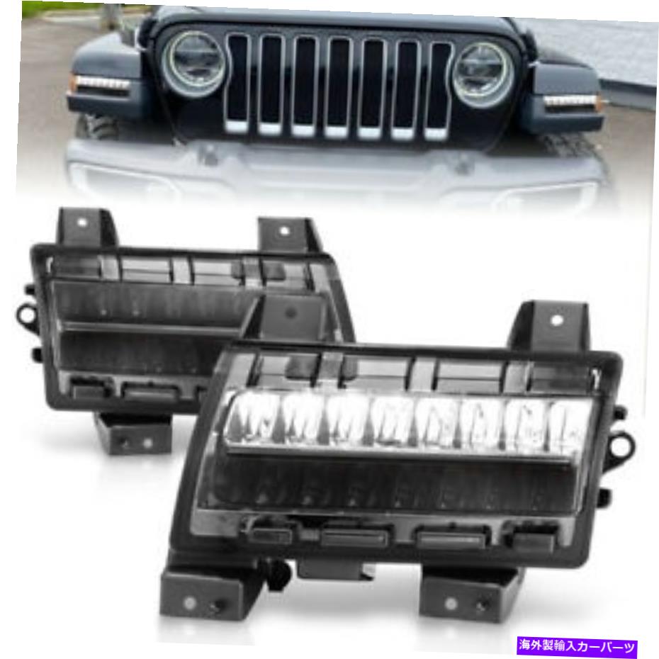 サイドマーカー ANZO LEDサイドマーカー2018-2021ジープラングラーのクロムハウジングスモークレンズ ANZO LED Side Markers Chrome Housing Smoke Lens for 2018-2021 Jeep Wrangler【並行輸入品】