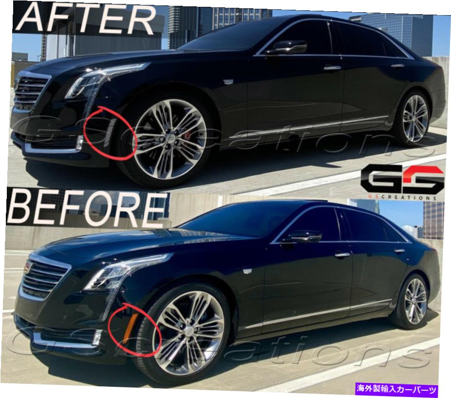 サイドマーカー すべての2016 2017 2018 2019 Cadillac CT6のクリアフロントサイドマーカーリフレクター CLEAR FRONT Side Markers Reflectors For All 2016 2017 2018 2019 Cadillac CT6【並行輸入品】