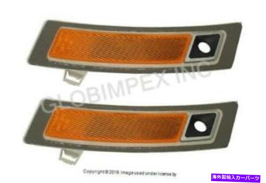 サイドマーカー BMW X5（2011-2013）バンパーカバーフロントの本物 +保証のサイドマーカーライトセット BMW X5 (2011-2013) Side Marker Light Set in Bumper Cover FRONT GENUINE +WARRANTY【並行輸入品】