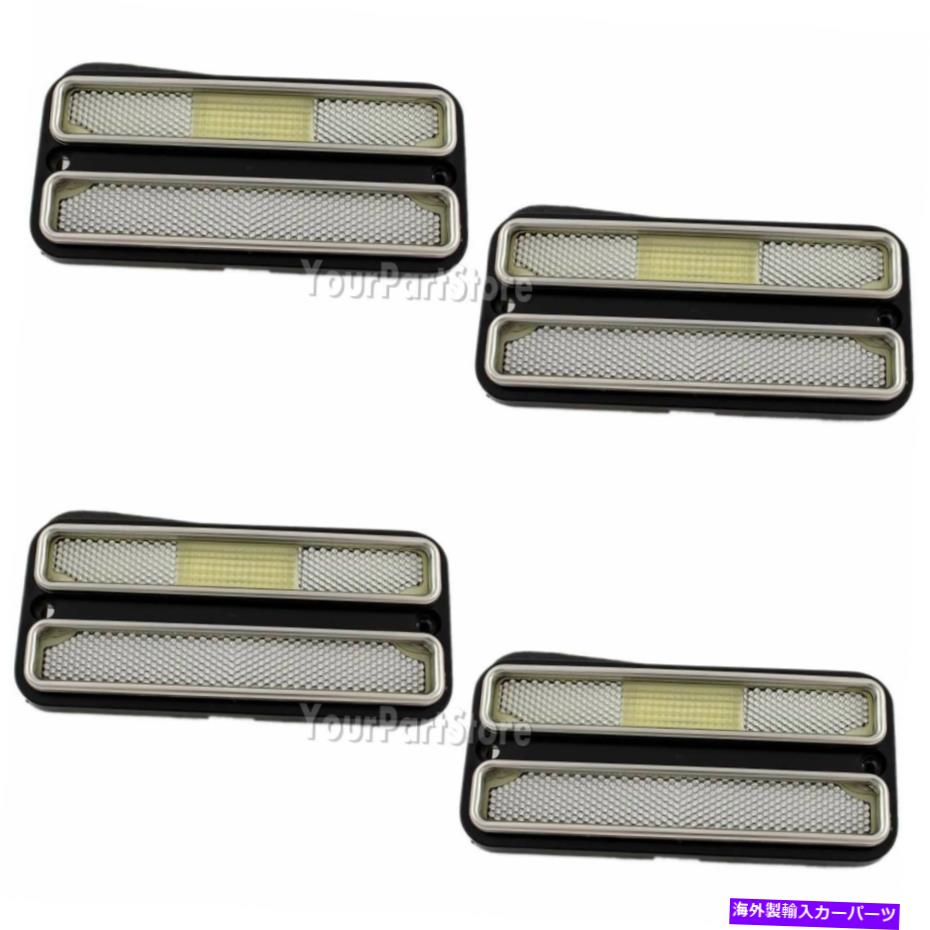 サイドマーカー 68 69 70 71 72 CHEVY GMC PUピックアップトラックサイドマーカーライトクリアフロントとリア 68 69 70 71 72 CHEVY GMC PU Pickup TRUCK SIDE MARKER LIGHTS CLEAR FRONT & REAR【並行輸入品】