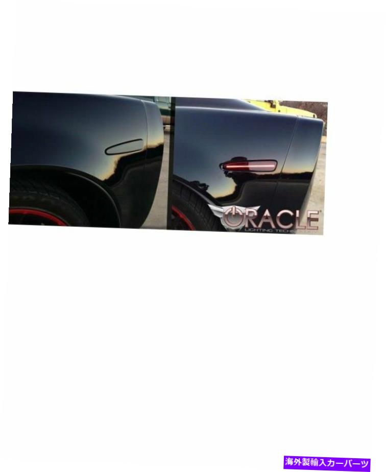 売却 サイドマーカー 2005-2013 Chevy Corvette C6 Oracle ConceptブラックゴーストLEDサイドマーカー4PC CHEVY  CORVETTE ORACLE CONCEPT BLACK GHOSTED LED SIDE MARKERS 4PC