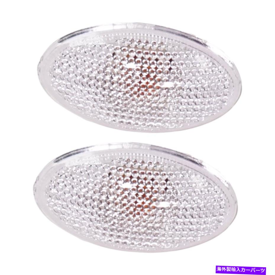 サイドマーカー クーパーペア用の2つのフロント左と右の2つ Park Lights Set of 2 Front Left-and-Right 63137166014 LH & RH for Cooper Pair【並行輸入品】
