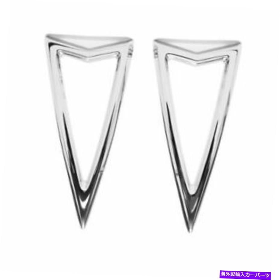 サイドマーカー リアサイドマーカーレンズランプライトクロムベゼルペアトリムパーツフィットファイアバード8523 Rear Side Marker Lens Lamp Light Chrome Bezel Pair Trim Parts Fits Firebird 8523【並行輸入品】