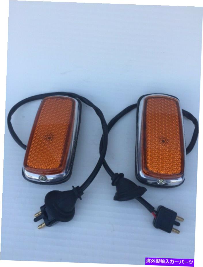 サイドマーカー W108 109 W111W113 W114 115 W123 BMW 2002の2PCSアーリーフロントサイドマーカーライト 2Pcs Early Front Side Marker Lights For w108 109 w111w113 w114 115 w123 BMW 2002【並行輸入品】