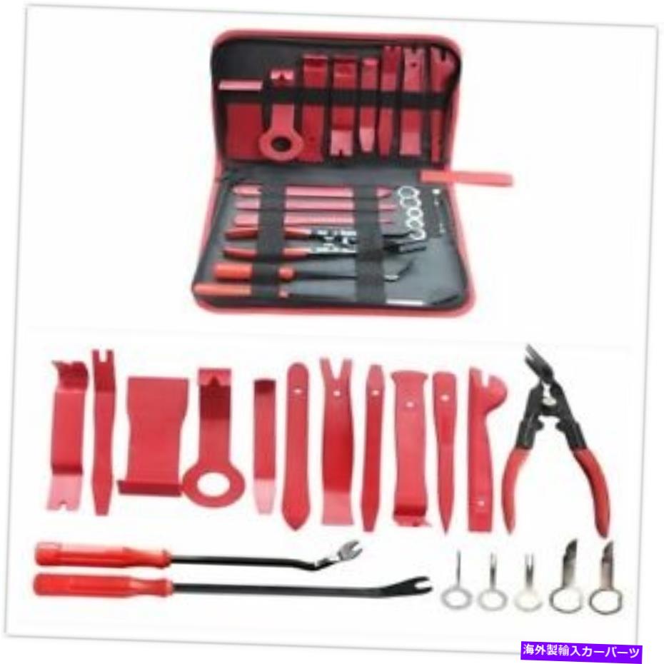 trim panel 19pcsユニバーサルオートトリム除去ツールキットカーオーディオパネルファスナーリムーバーツール 19Pcs Universal Auto Trim Removal Tool Kit Car Audio Panel Fastener Remover Tool【並行輸入品】
