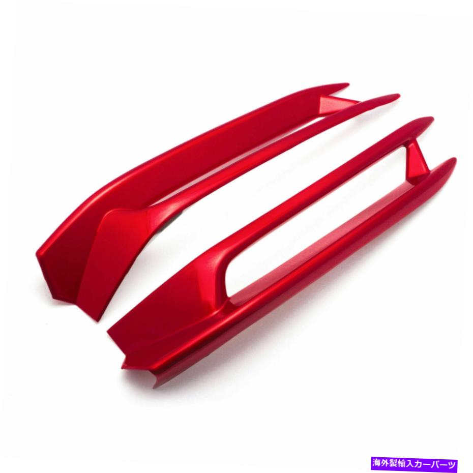 trim panel ホンダアコード2018-2020光沢のある赤い車フロントフォグライトランプパネルトリム For Honda Accord 10th 2018-2020 Glossy Red Car Front Fog Light Lamp Panel Trim【並行輸入品】
