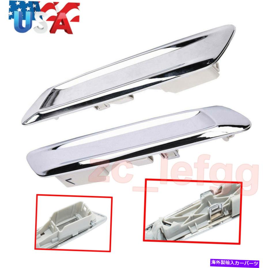trim panel BMW F10 F11クロムフロント左＆右の外観トリムサイドパネルフィニッシャー Fit BMW F10 F11 Chrome Front Left & Right Exterior Trim Side Panel Finisher【並行輸入品】