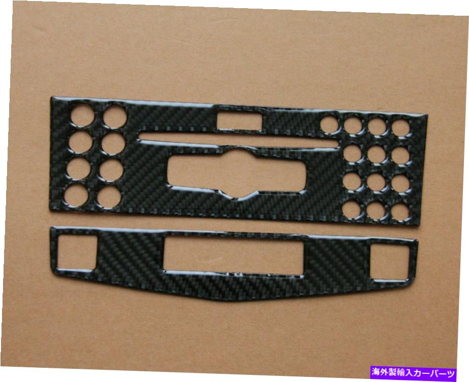 trim panel メルセデスベンツW204 2007-2010リアルカーボンファイバートリムAC CDコントロールパネルのフィット For Mercedes Benz W204 2007-2010 Real Carbon Fiber Trim AC CD Control Panel Fit【並行輸入品】