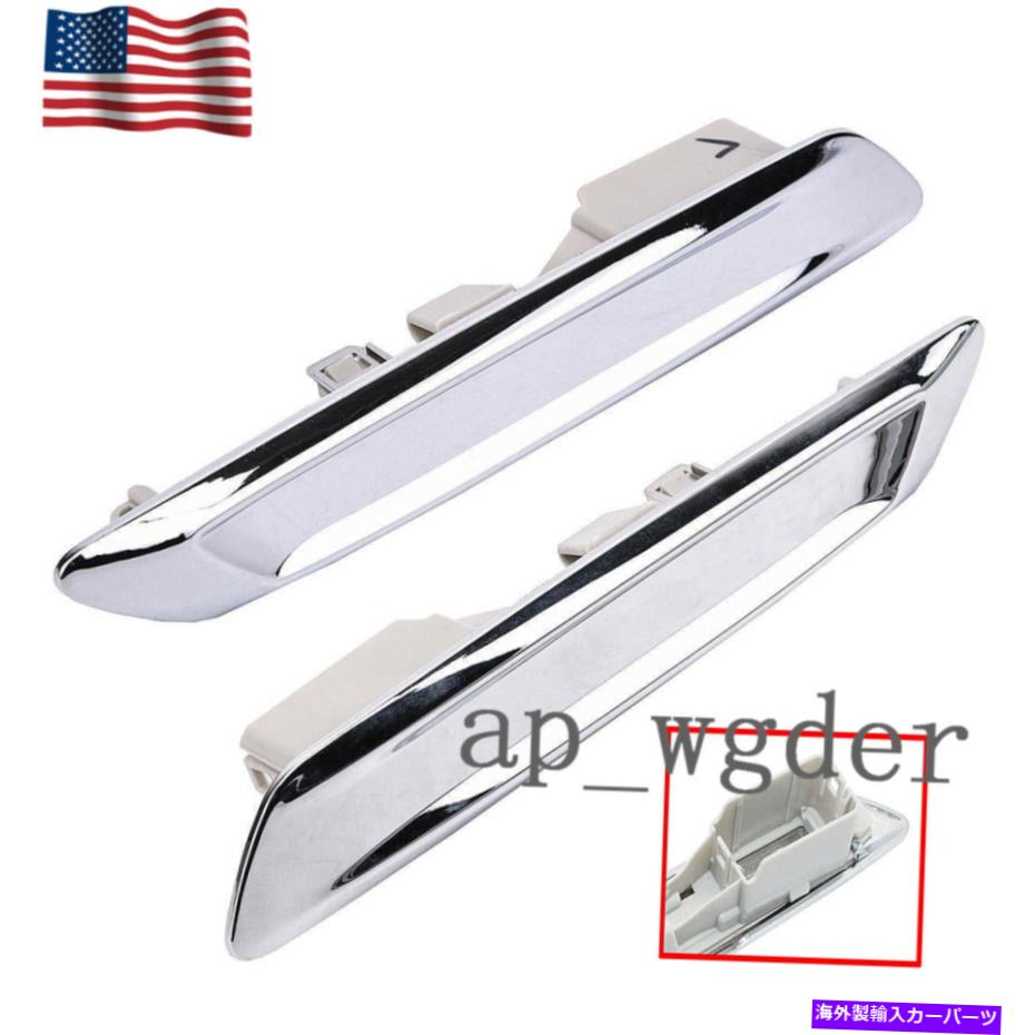 trim panel BMW F10 F11クロムフロント左＆右の外観トリムサイドパネルフィニッシャーに適合 Fit For BMW F10 F11 Chrome Front Left & Right Exterior Trim Side Panel Finisher【並行輸入品】