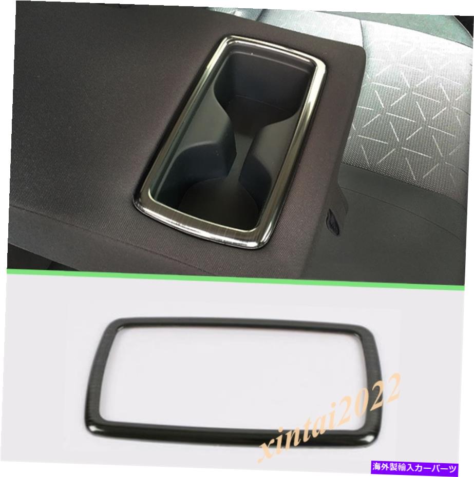 trim panel トヨタRAV4 2019 2020のブラックチタンリアウォーターカップホルダーパネルカバートリム Black titanium Rear Water Cup Holder Panel Cover Trim For Toyota RAV4 2019 2020【並行輸入品】