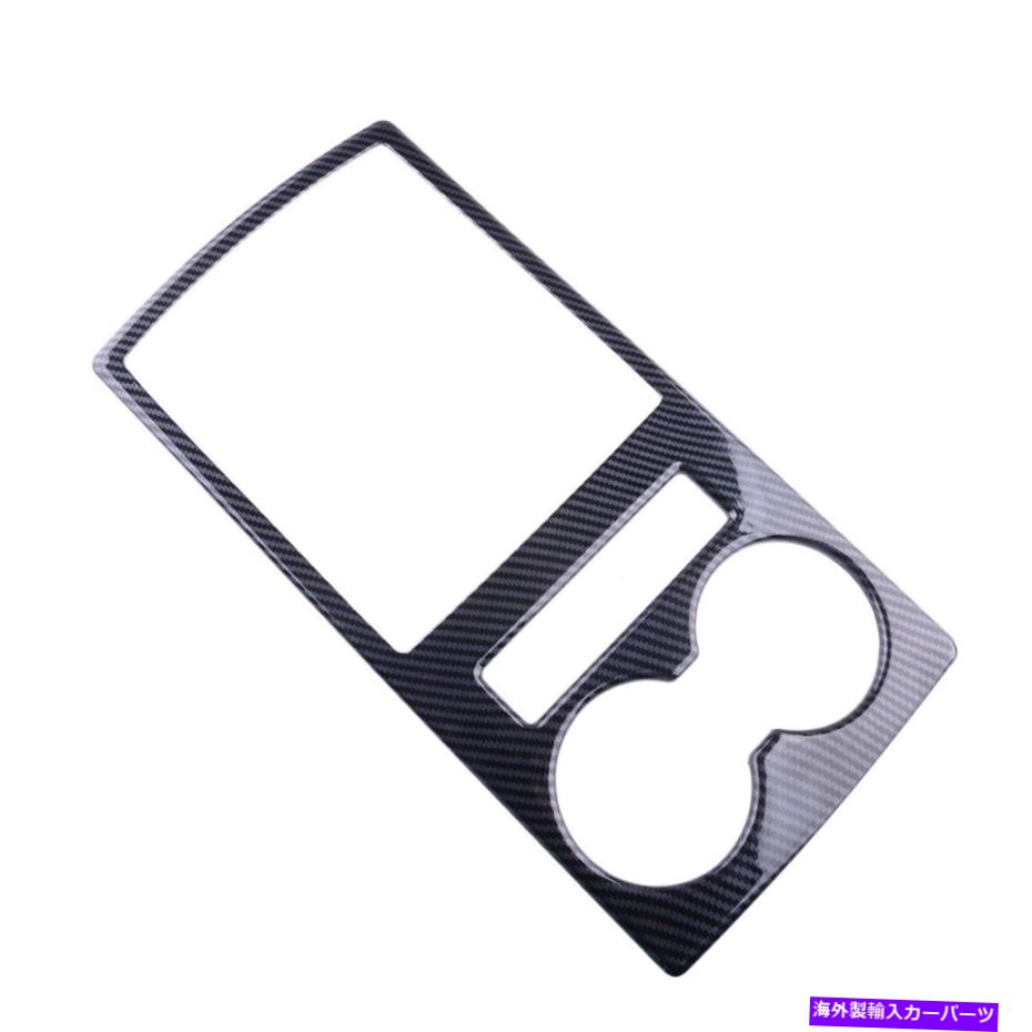 trim panel カーボンファイバーシフトノブパネルの装飾カバートリムフィットマツビシパジェロ Carbon Fiber Gear Shift Knob Panel Decor Cover Trim Fits For Mitsubishi Pajero【並行輸入品】