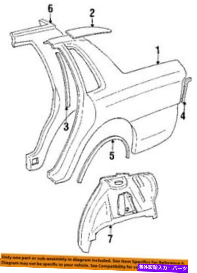 trim panel Lincoln Ford OEM 1994 Continental Fender-Wheel Flare Molding Left F4OY5429165AA Lincoln FORD OEM 1994 Continental Fender-Wheel Flare Molding Left F4OY5429165AA【並行輸入品】