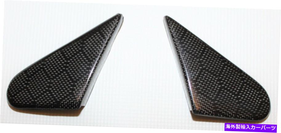 trim panel Lancer Evo X 08+ドアミラートリムJ-パネルカバー-100％カーボンファイバー - ハニカム Lancer Evo X 08+ Door Mirror Trim J-Panel Covers - 100% Carbon Fiber - Honeycomb【並行輸入品】