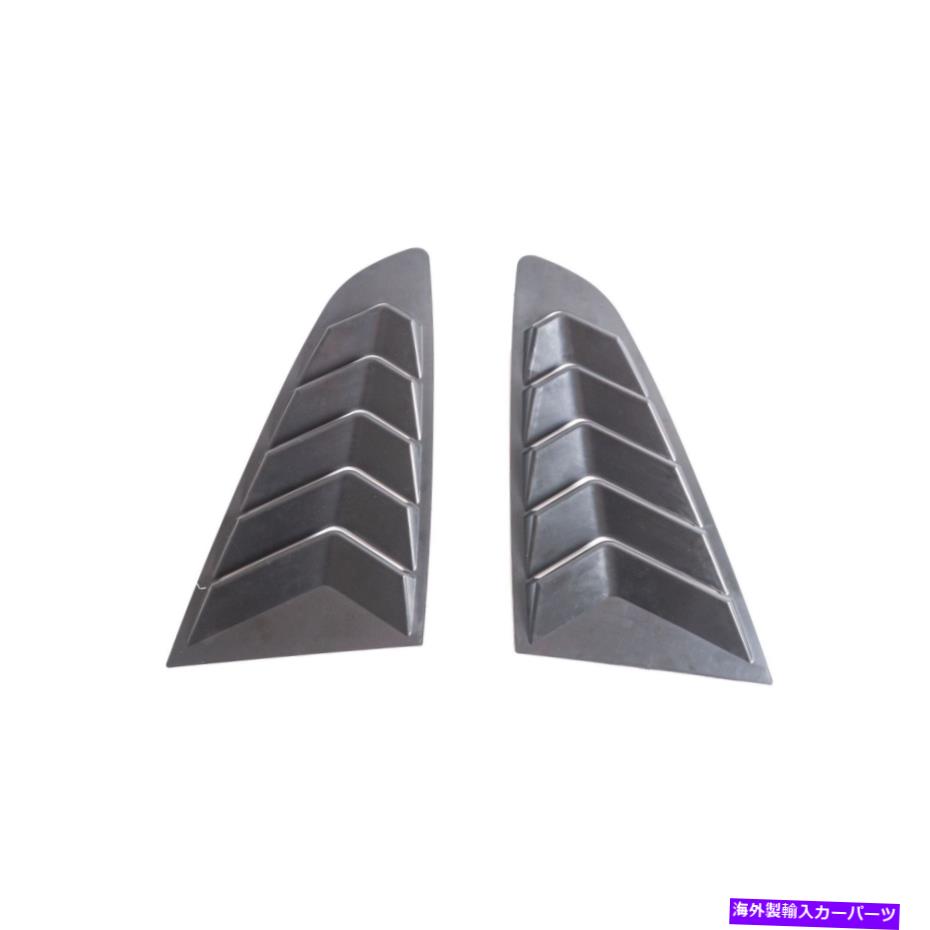trim panel フォードマスタング2015-2021マットブラックサイドウィンドウルーバーシャ??ッターカバートリムI For Ford Mustang 2015-2021 Matte Black Side Window Louver Shutter Cover Trim I【並行輸入品】
