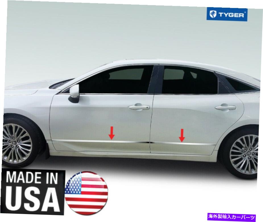 trim panel クロムアクセサリー低アクセントトリムフィット19-20トヨタアバロン4p Chrome Accessories Lower Accent Trim fit 19-20 Toyota Avalon 4P【並行輸入品】