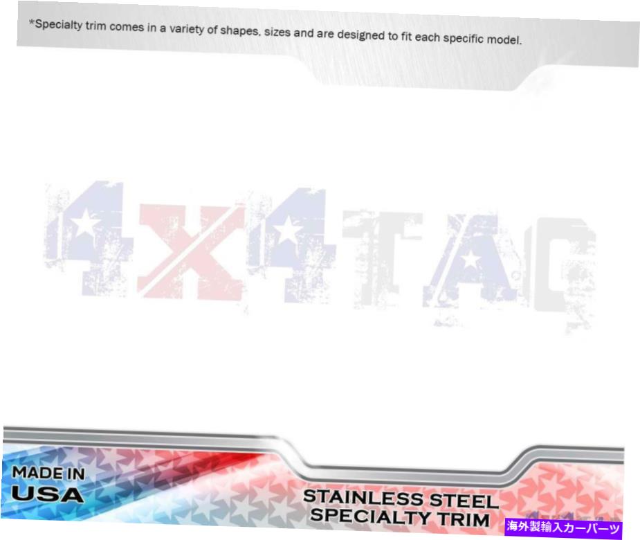trim panel ステンレススチールリアスライダーウィンドウトリム2PCフィットダッジラム09-16 Stainless Steel Rear Slider Window Trim 2PC Fits Dodge Ram 09-16【並行輸入品】