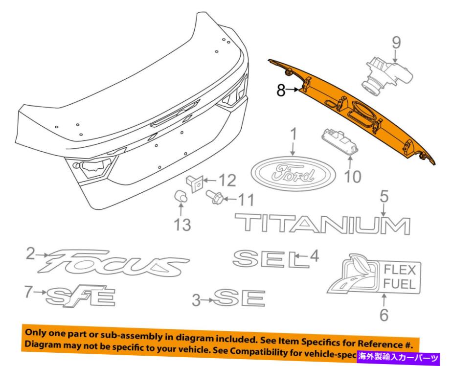 trim panel Ford OEM 12-18フォーカストランクリッドモールディングパネルCV6Z5443400BA FORD OEM 12-18 Focus Trunk Lid-Molding Panel CV6Z5443400BA【並行輸入品】 44,902円