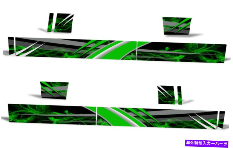 trim panel ロッカーパネルグラフィックトリムキットトラックデカールセットフィットフォードラプターF150 10-14グリーン Rocker Panel Graphic Trim Kit Truck Decal Set Fits FORD RAPTOR F150 10-14 GREEN【並行輸入品】 43,901円