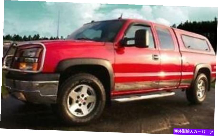 trim panel 2001-2006シボレーシルバラードクルーキャブロングベッドw/フレアロッカーパネルトリム6 "クロム 2001-2006 Chevy Silverado Crew Cab Long Bed w/Flare Rocker Panel Trim 6" Chrome【並行輸入品】|Us Custom Parts Shop USDM