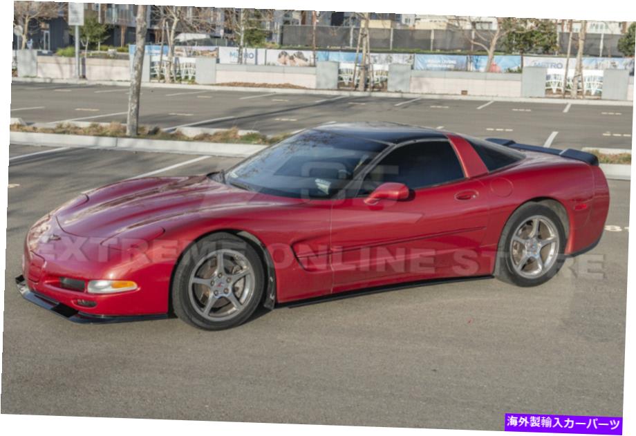 trim panel ZR1スタイルの光沢のある黒いサイドスカートスカートエクステンションマッドフラップペア97-04コルベットC5 ZR1 Style Glossy Black Side Skirt Extension Mud Flap Pair For 97-04 Corvette C5【並行輸入品】