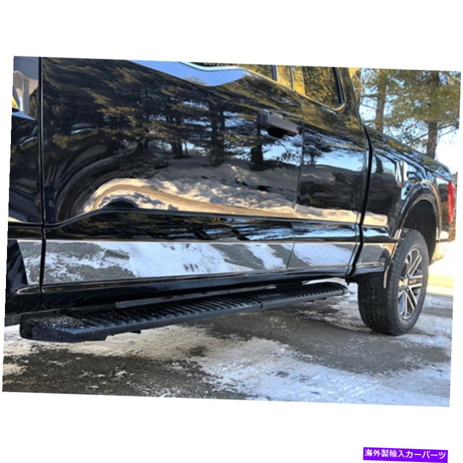 trim panel 12pc。 2021フォードF-150スーパーキャブ6.5 'ベッドの豪華なFXロッカーパネルインサートトリム 12pc. Luxury FX Rocker Panel Insert Trim for 2021 Ford F-150 Super Cab 6.5' bed【並行輸入品】
