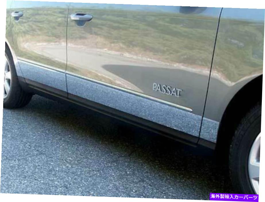 trim panel QAA TH26675ステンレススチールロッカーパネルトリム2006-2011 Passat用のPCセット QAA TH26675 Stainless Steel Rocker Panel Trim 8 Pc Set For 2006-2011 Passat【並行輸入品】