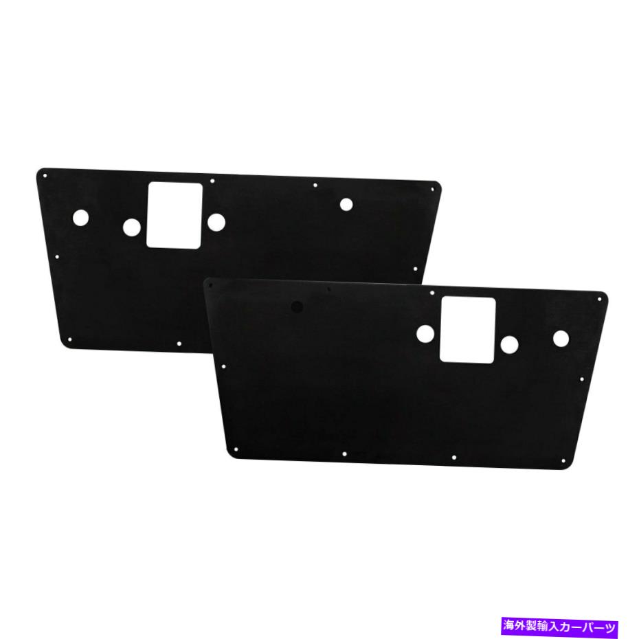 trim panel Ford Bronco 68-77のためのすべてのアメリカンビレットDP-6877FBブラシの機械加工ドアパネル For Ford Bronco 68-77 All American Billet DP-6877FB Brush Machined Door Panels【並行輸入品】