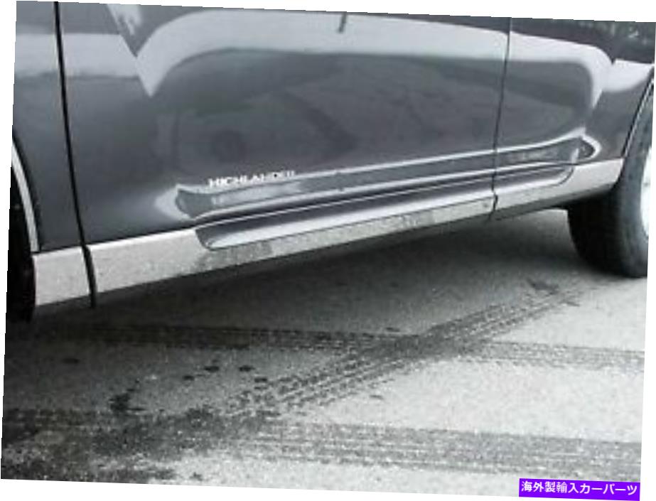 trim panel （for）2008-2013トヨタハイランダー * 6 PCステンレスロッカーパネルトリム、ロック (FOR) 2008-2013 TOYOTA HIGHLANDER * 6 Pc Stainless Rocker Panel Trim, On The Roc【並行輸入品】