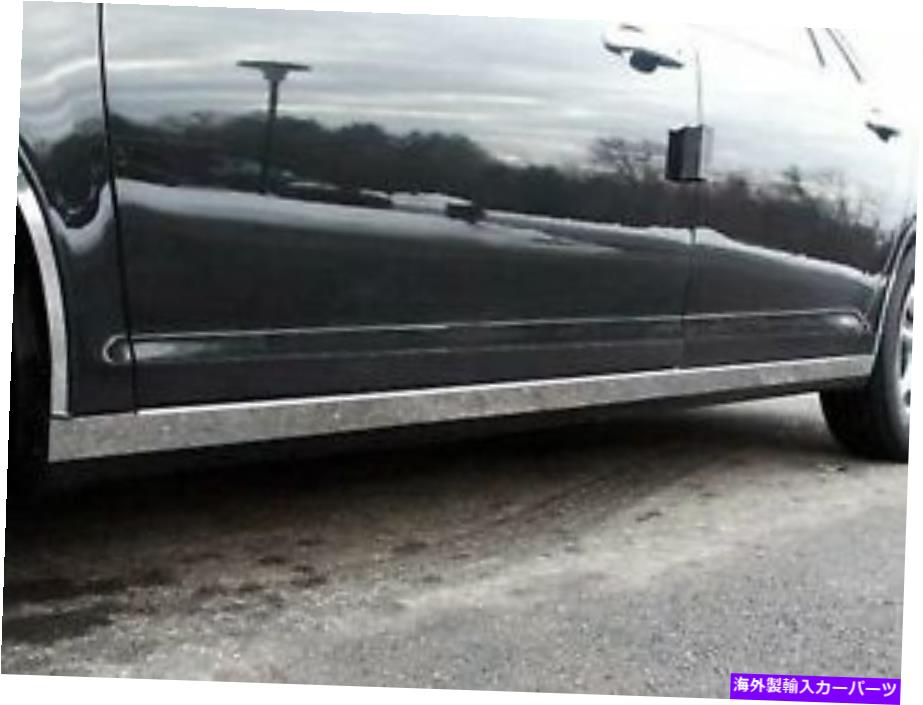 trim panel 2008-2012シボレーマリブ4ピースステンレスロッカーパネルトリム、ロッカー上 2008-2012 CHEVROLET MALIBU 4 Piece Stainless Rocker Panel Trim, On the rocker【並行輸入品】