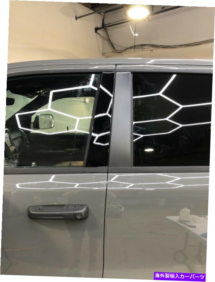 ドアピラー 2019-2020 Dodge Ram 1500 4PCセットセルフヒールのグロスブラックペイント保護フィルム Gloss Black paint protection Film for 2019-2020 Dodge Ram 1500 4pc Set Self Heal【並行輸入品】