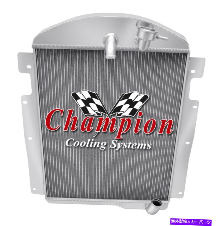 Radiator 1937 1938シボレーマスタートラックL6エンジンの3列博士チャンピオンラジエーター 3 Row DR Champion Radiator for 1937 1938 Chevrolet Master Truck L6 Engine【並行輸入品】