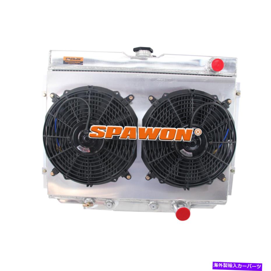 Radiator フォードマスタングのためのSpawon 68-69 Mercury Cougar 67-70 3row Radiator+Fan Shroud AT SPAWON For Ford Mustang 68-69 Mercury Cougar 67-70 3Row Radiator+Fan Shroud【並行輸入品】