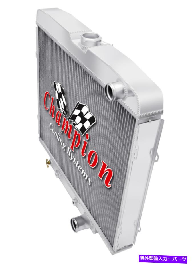 Radiator 3列QRチャンピオンラジエーター1968 1969 Ford Ranchero Small Block V8エンジン 3 Row QR Champion Radiator for 1968 1969 Ford Ranchero Small Block V8 Engine【並行輸入品】